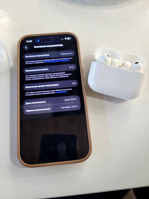İphone 16 pro 128 gb, и air pods 3 pro