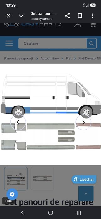 Praguri reparatie Fiat Ducato 2005