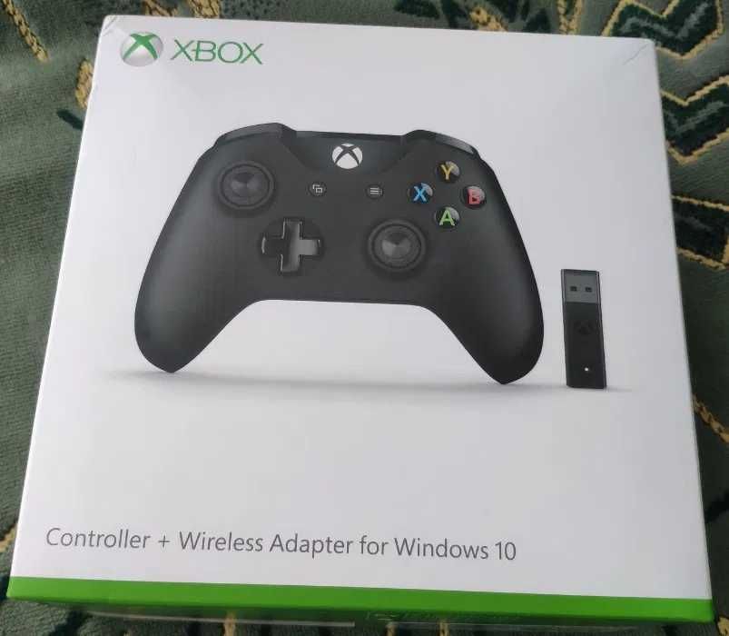 Controller Wireless MICROSOFT Xbox One + adaptor wireless PC Windows 10 nou Sigilat