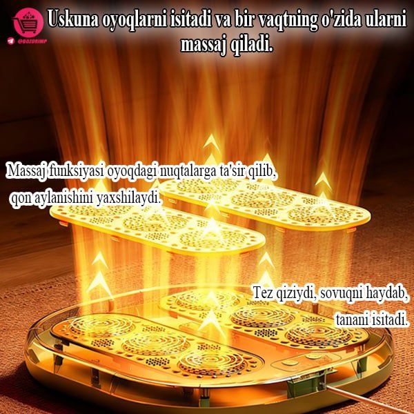 Aqlli Oyoq Massajeri – Isitish + Massaj