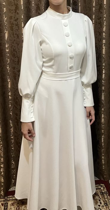 Платье белый только 1 рет киылген