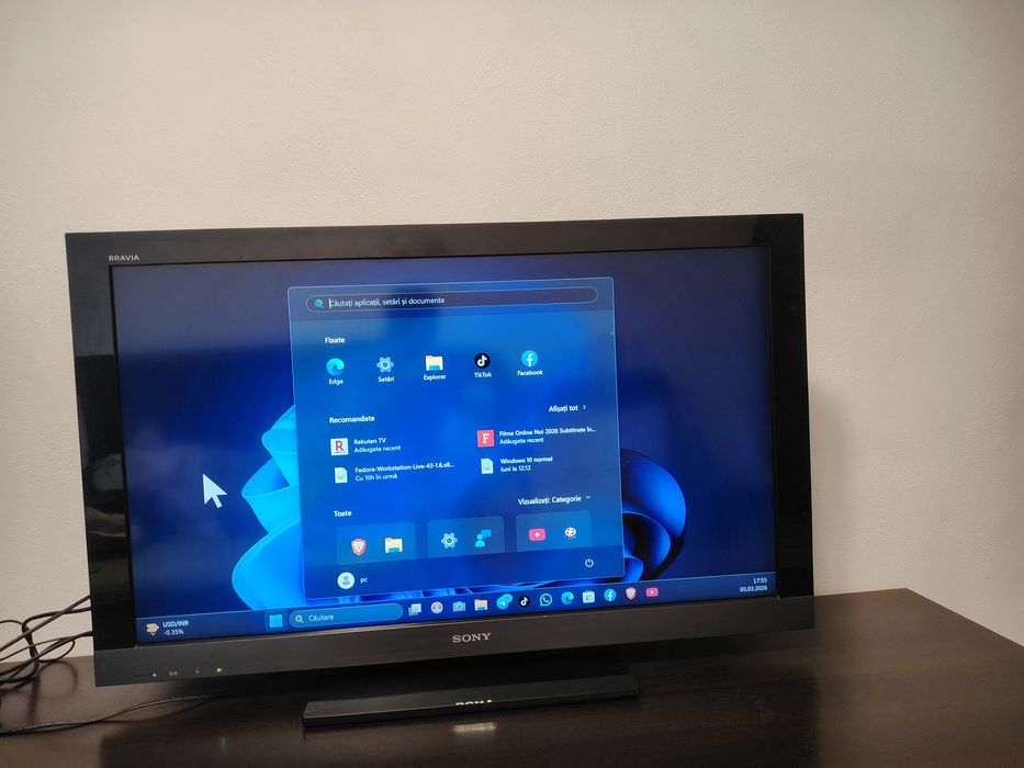 Tv sony bravia 110 cm