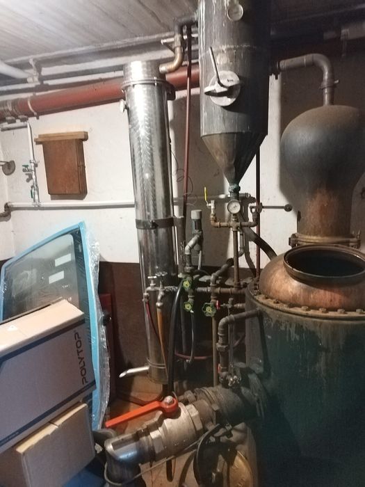 Cazan Distilare Profesional MÜLLER – Cupru și Inox, Coloană de Rafinare, Instalație Completă