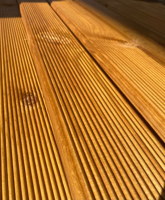 Подова настилка - декинг от бял бор