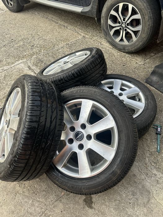 Jante (Borbet) R16 cu cauciucuri Bridgestone 205/55/R16