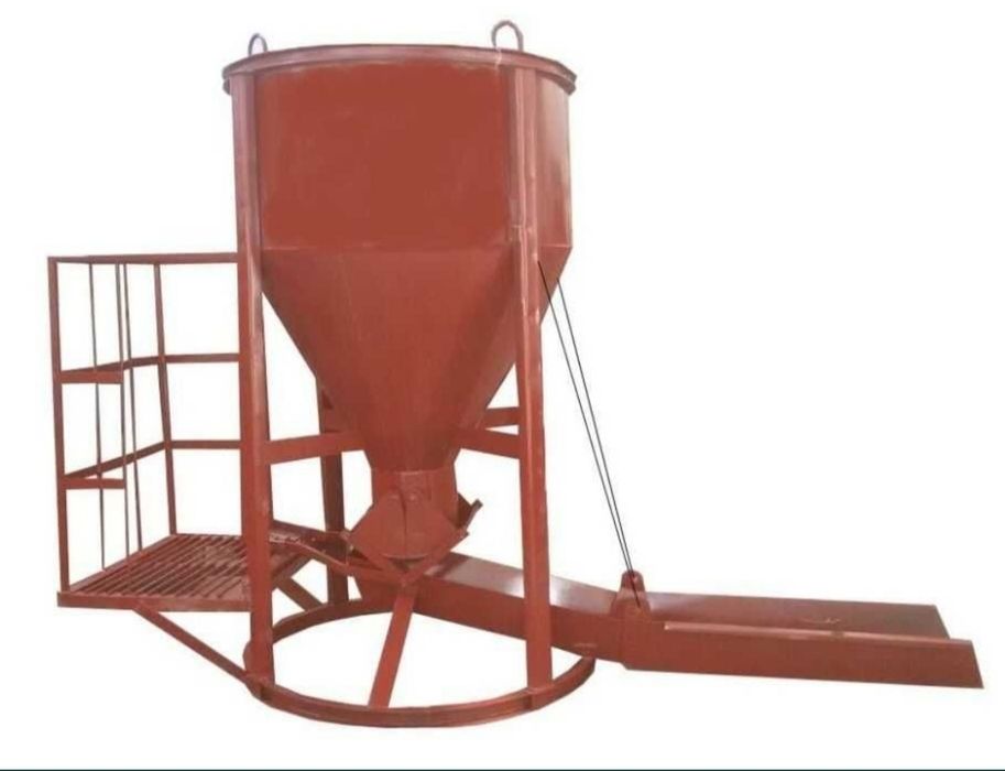 Бадья металлическая 1,2 м³ рюмка, колокольчик, для бетонных растворов