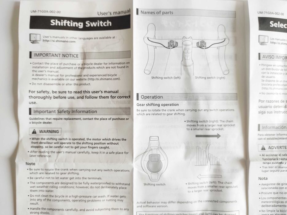 Butoane schimbator Shimano Dura Ace Di2 SW-R9150 2x11 viteze noi