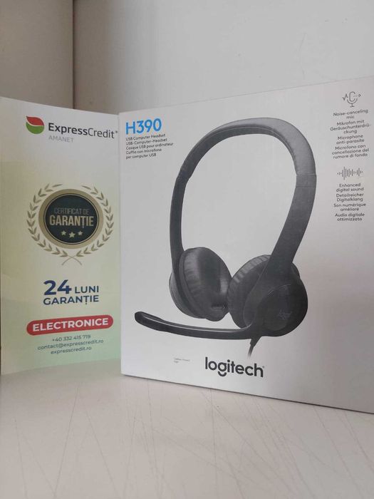 Casti Logitech H390 (Iulius Mall)(B-27351) Garantie 2 ani!