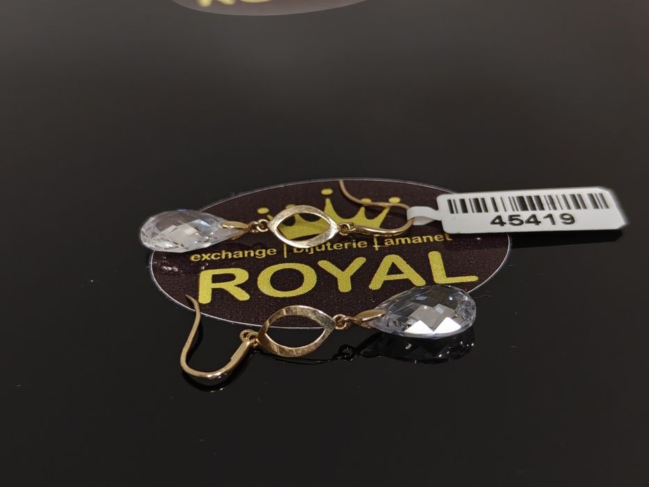 Bijuteria Royal: Cercei aur nou 14k/2.45 gr
