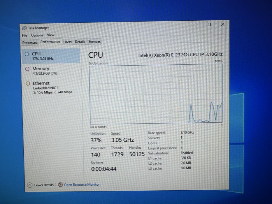 Server Dell PowerEdge T150, Xeon E-2324G, 64GB 3200MHz, 2x1 TB SSD