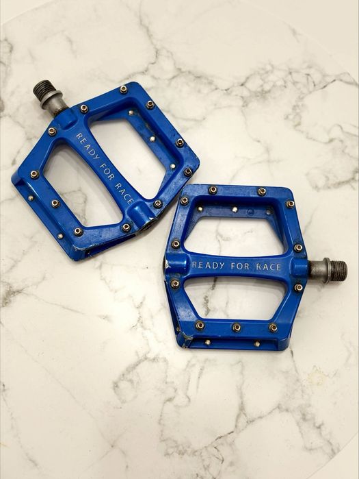 Pedale MTB Flat RFR (Cube) - Aluminiu - Pini Detașabili - Albastre