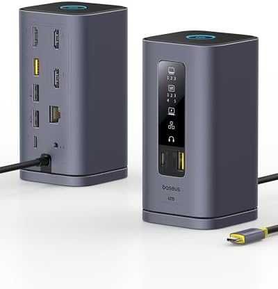 Нова Baseus USB-C докинг станция 11 в 1, 3x HDMI 4K 100W PD за MacBook