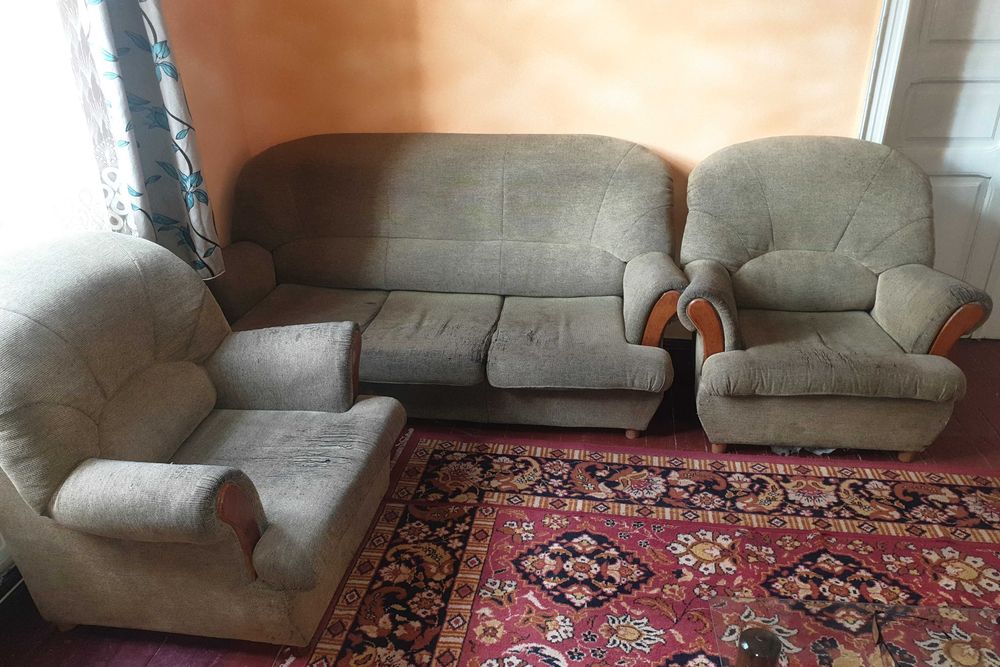 Canapea extensibilă + 2 fotolii