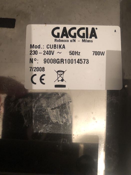 Gaggia cubika кафе машина