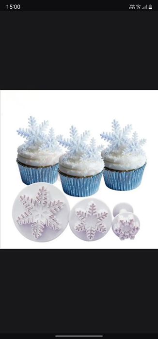 Форма для теста Снежинки торт пирожные выпечка tort