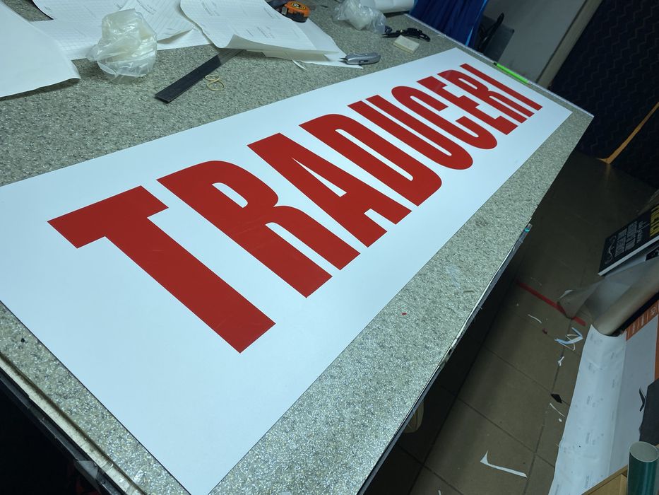 Folii geam, tip reclama