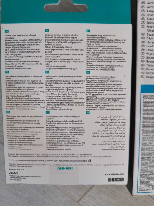 Слушалки Grundig Ttec безжични слушалки bluetooth слушалки handsfree