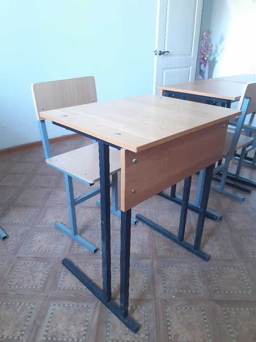 Оқушы парталары, 1 орындық  және 4 орындық