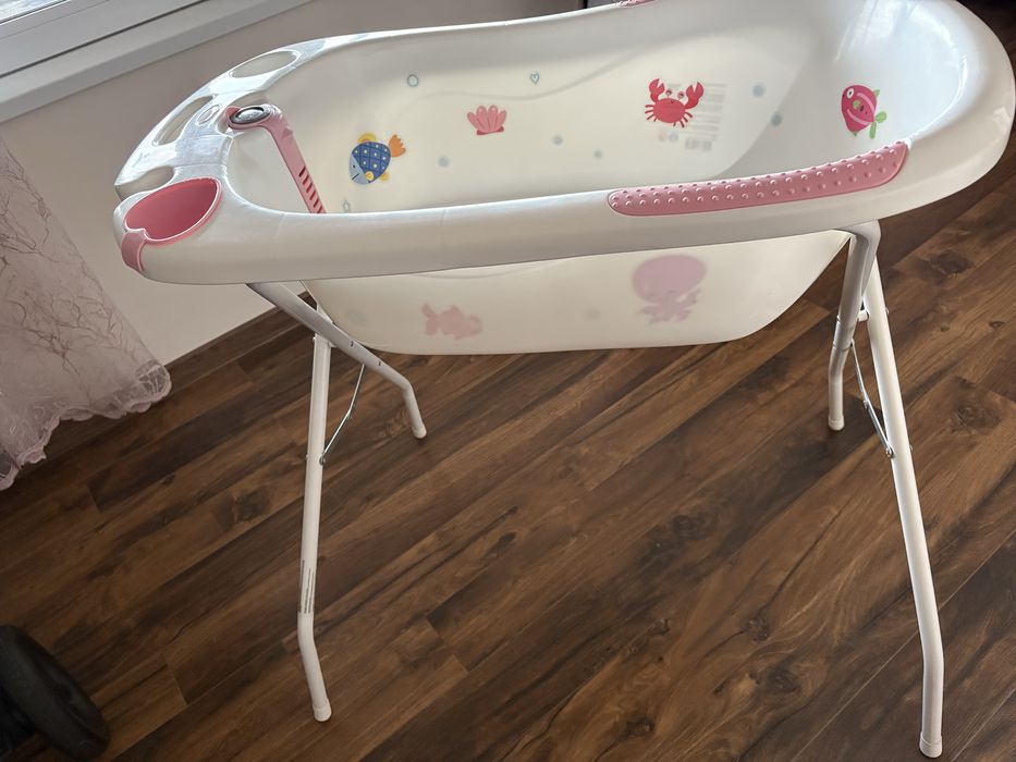 Вана със стойка чиполино + душ за бебе жирафче