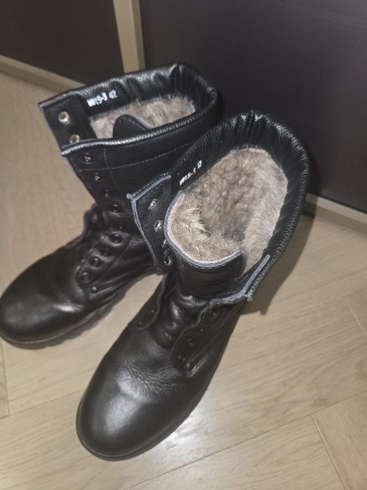 Берцы зимние натуральные
