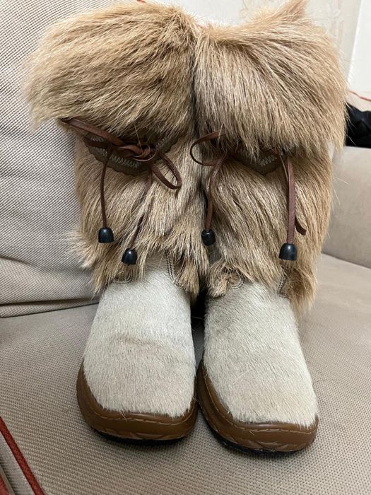 Зимние сапоги, натуральный мех