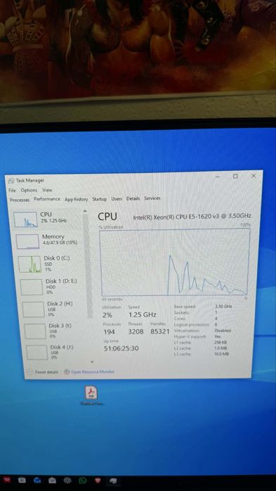 Calculator Desktop server Asus Hp z440
