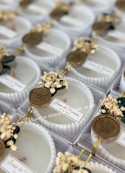 Подаръци за гости- свещи