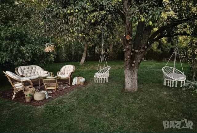 Висяща люлка хамак в черен или бял цвят до 150кг.