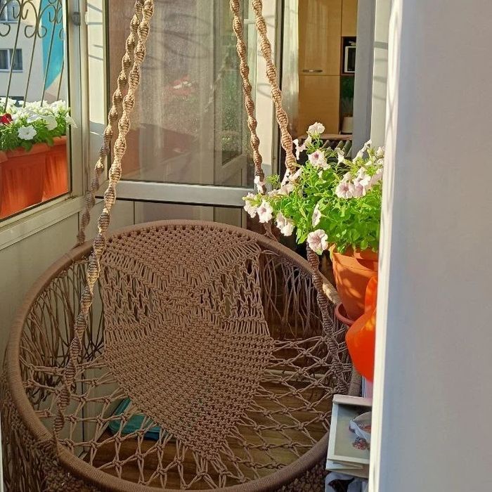 Кресло гамак макраме стиль БОХО