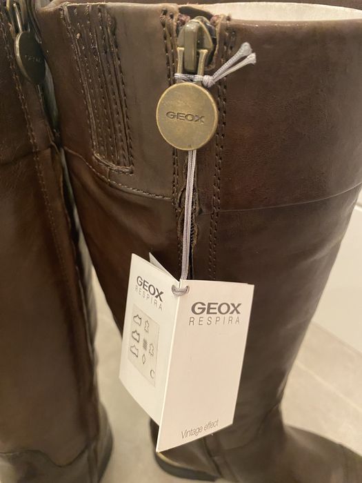 Cizme dama piele naturala Geox Respira 35 NOU