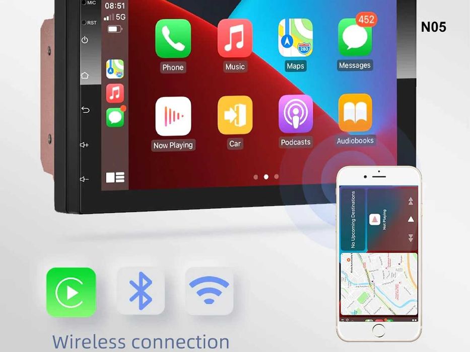 Sistem multimedia universal cu ecran de 7 inchi