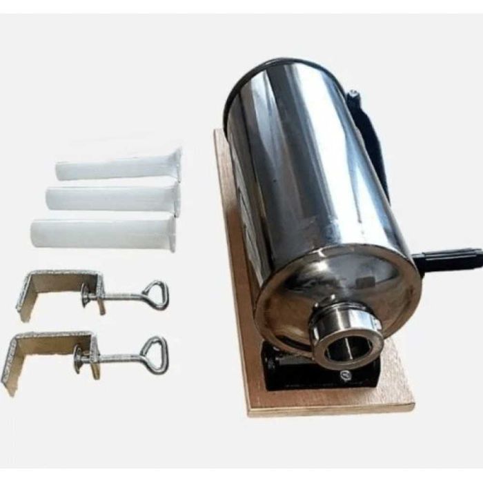 Пълначка за наденички и колбаси 4 литра с дървен плот – хоризонтална