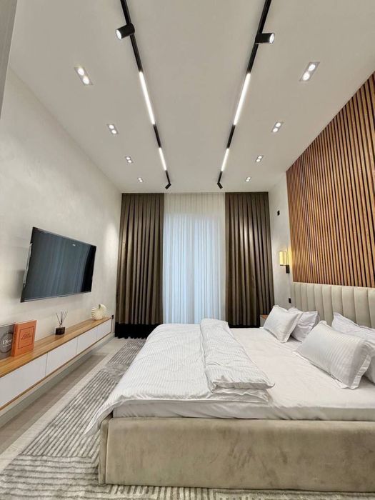 3ком 74м2 Sayram Avenue Буюк Ипак Йули, новый евроремонт