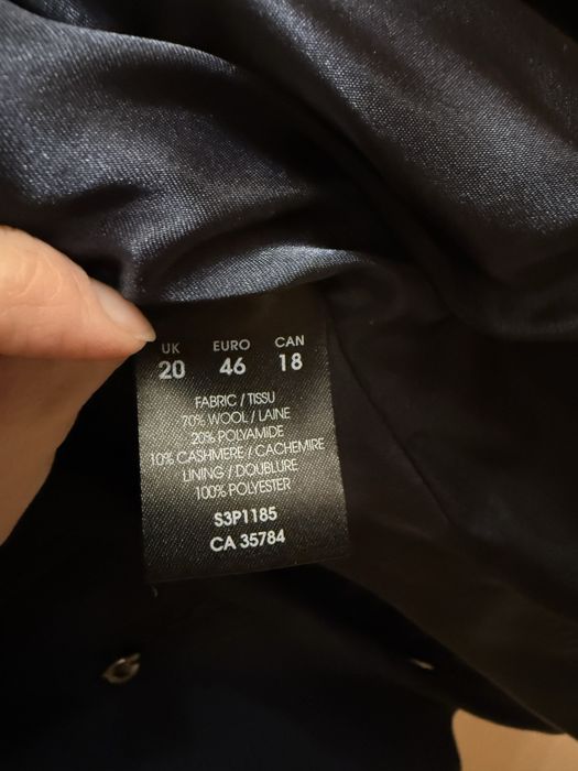 Palton din lana cu casmir