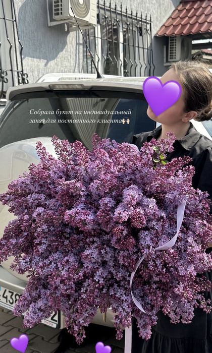 Букеты сирени на срез