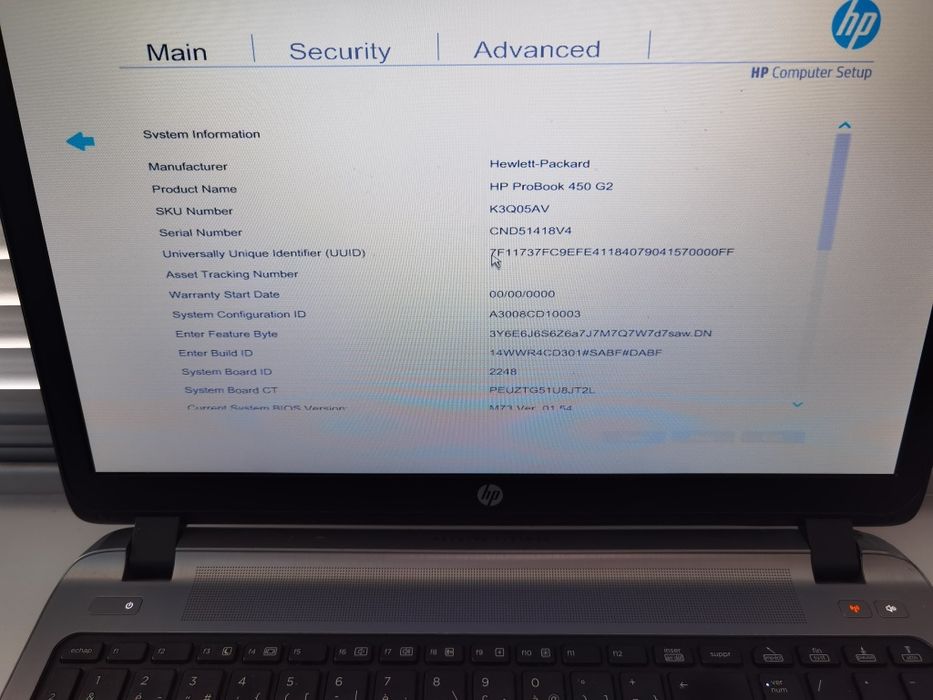Laptop Hp ProBook 450 G2