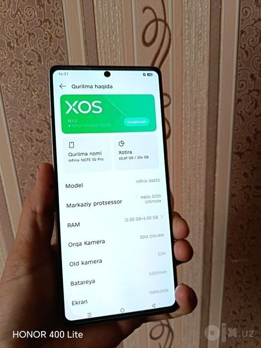 Infinix note 50 pro 12/256 tiniq