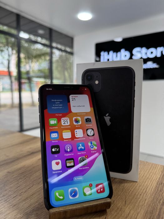 iPhone 11•64GB/82% Black  Айфон 11•64гб/82% Қара