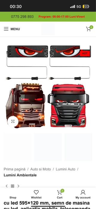 Vand ochii tir cu aplicatie telefon !374x92mm 1 panou