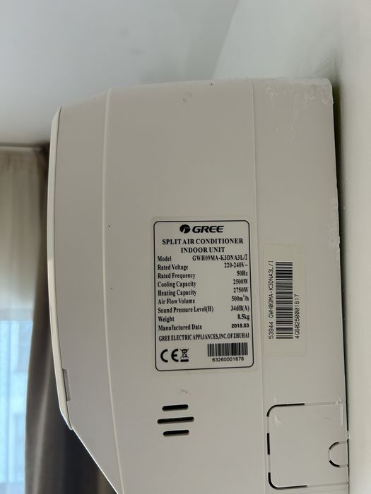 Aer condiționat Gree 9000 BTU / 2,5 kW – cu defect, pentru reparat