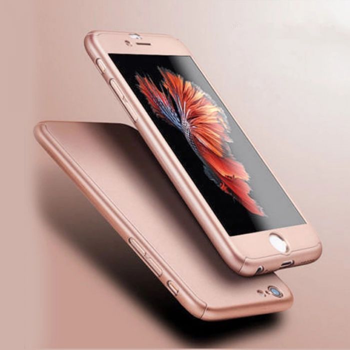 Кейс 360° градуса мат за Apple iPhone SE 2020 + стъклен протектор