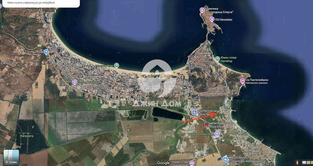 Продава се Парцел в Несебър - 2043 кв.м за 61 €/кв.м - Снимка #1