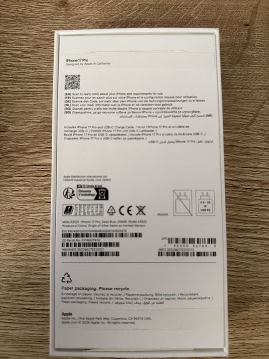 Iphone 17 Pro 256GB Deep Blue - Garantie eMag