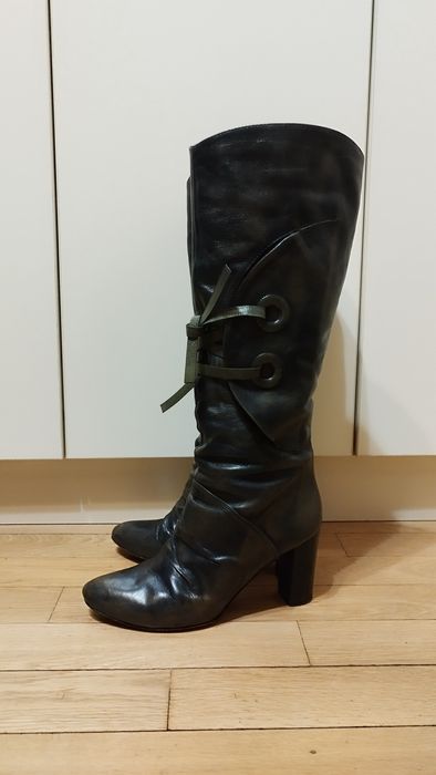 Италиански ботуши от естествена кожа