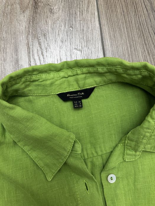 Льняная рубашка massimo dutti