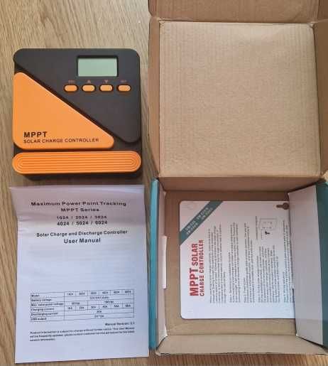 Controler solar MPPT 20A 12V24V, 2x USB, LCD
