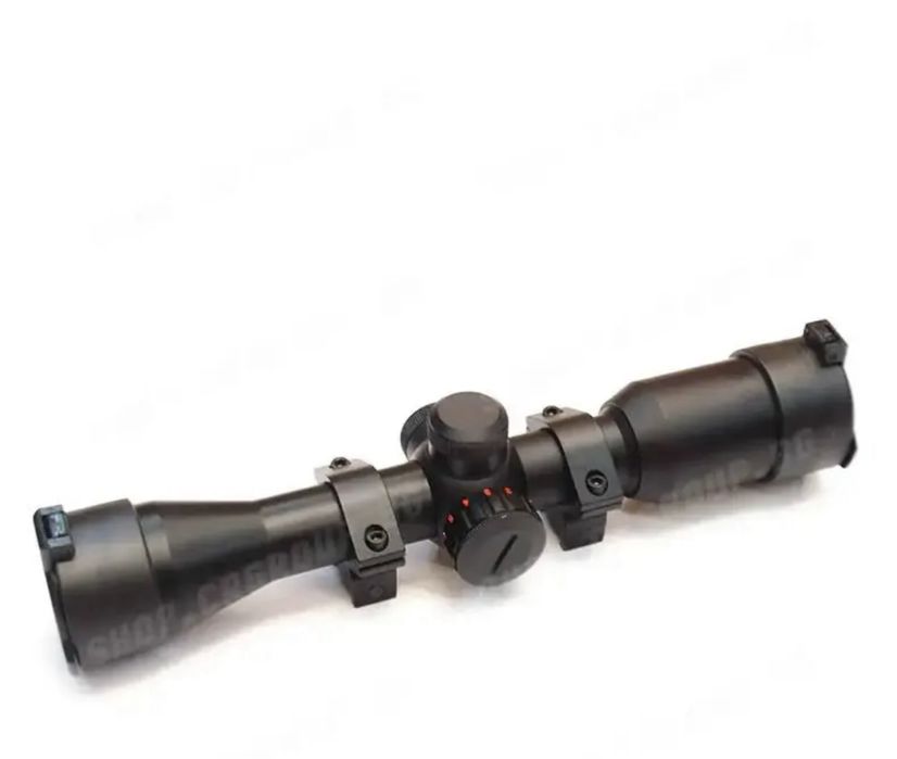 Оптика с подсветка Swiss Arms 4x32 за еърсофт и въздушно оръжие