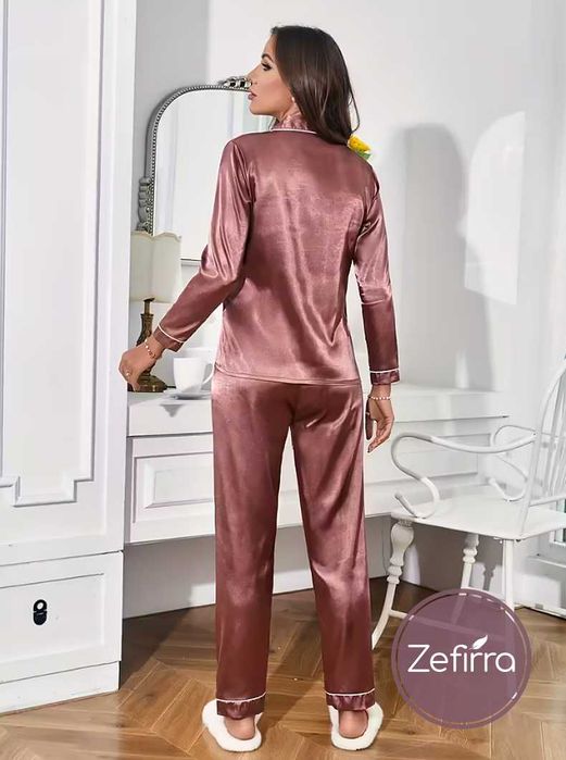 Елегантни сатенени пижами  Alina Zefirra, различни десени.