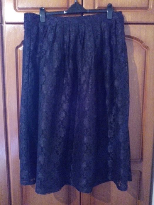 fusta lunga dantela neagra 22GB/50D,maxi,eleganta,pentru ocazii