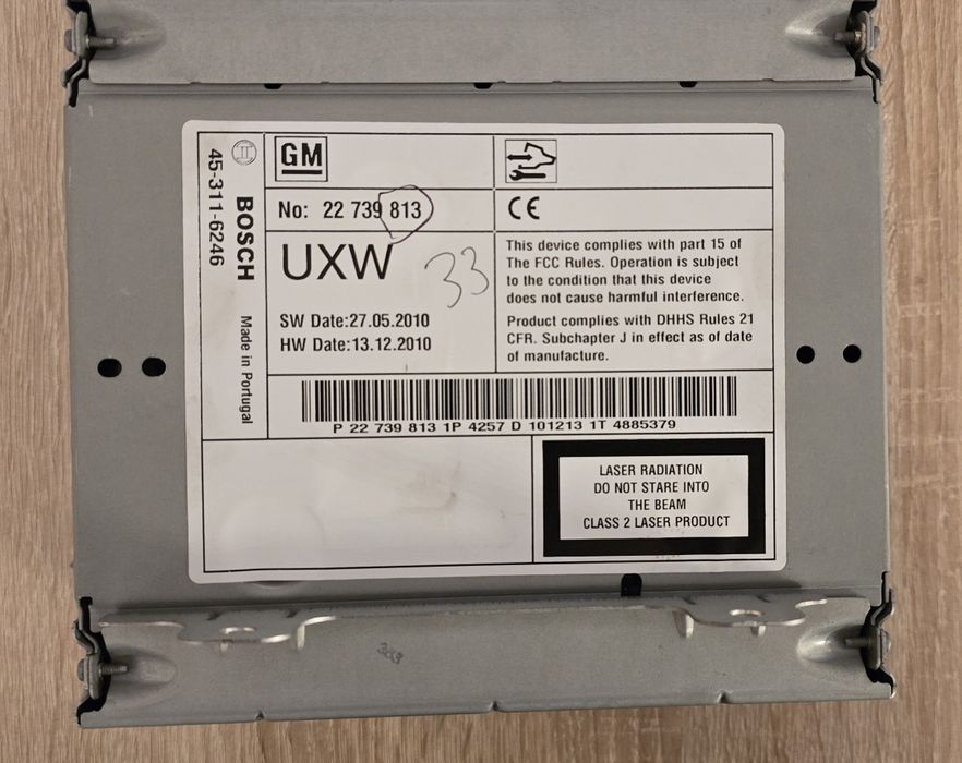 Navigatie Opel Astra J, CD 500, Display, butoane, unitate